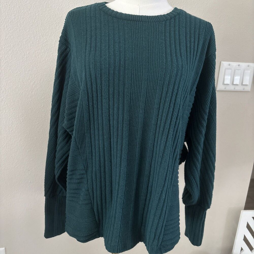 VERA WANG Simply Green Polyester Sweater Women’s Size Small